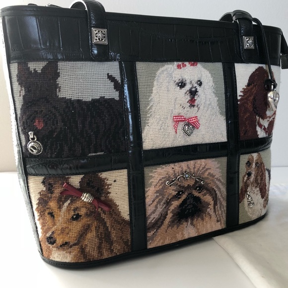 Brighton Handbags - Vintage Brighton Dog Tapestry Purse